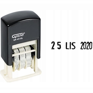 Datownik literowy PL 4mm GRAND GR-4510L