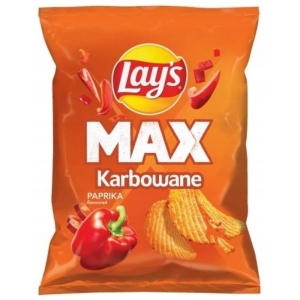 Chipsy ziemniaczane LAYS MAX karbowane 40g papryka