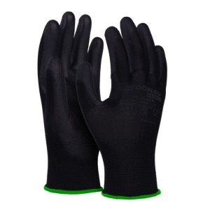 Rękawice montażowe DONAU SAFETY PU BLACK rozmiar XXL/11 czarne 2szt.