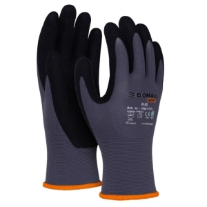 Rękawice montażowe DONAU SAFETY FLEX rozmiar S/7 szaro-czarne 2szt.