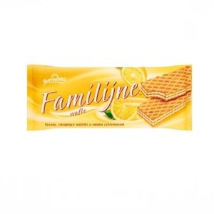 Ciastka wafle FAMILIJNE 180g cytrynowe