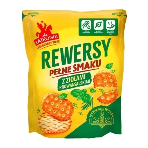 Ciastka krakersy 100g LAJKONIK rewersy zioła prowansalskie