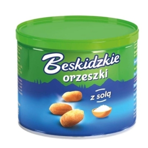 Bakalie orzeszki ziemne solone BESKIDZKIE 140g puszka