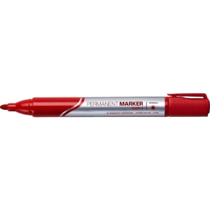 Marker permanentny okrągły 2,0-3,0mm RYSTOR RMP-1 czerwony