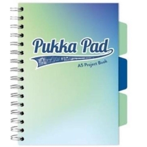 Kołozeszyt A5/100 kratka 80g PUKKA PROJECT BOOK SEAFOAM morski 1szt.