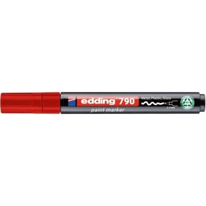 Marker olejowy okrągły 2-3mm EDDING E-790 PCR  czerwony 1szt.