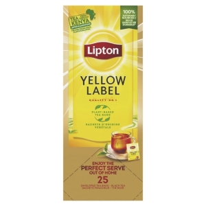 Herbata czarna LIPTON YELLOW LABEL kopertowana 25szt.
