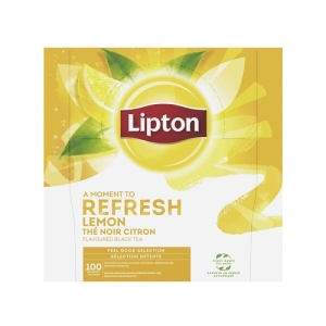 Herbata czarna kopertowana LIPTON REFRESH cytryna 100szt.