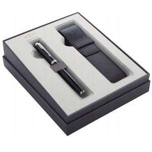 Zestaw pióro wieczne PARKER IM BLK CT + etui BLR