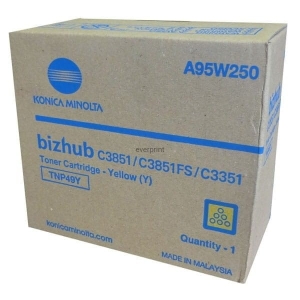 Toner KONICA MINOLTA TNP49 A95W250 yellow OEM 12000s
