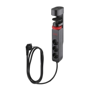 Listwa zasilająca 1,5m/3 gniazda porty 2xUSB-A 1xUSB-C IOIO SL-3000 czarna 1szt.