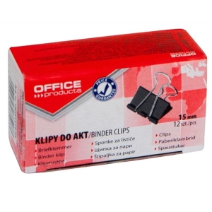 Klip biurowy 15mm OFFICE PRODUCTS 12szt. /18091519-05/