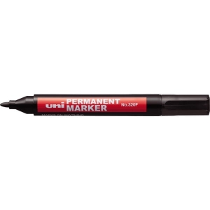 Marker permanentny okrągły UNI NO-320, czarny, 1 sztuka /UNNO320F/DCA/