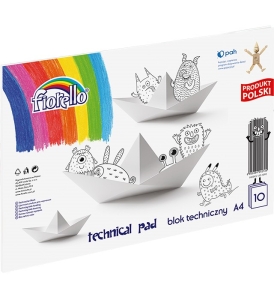 Blok techniczny A4/10k biały GRAND -150-1090-