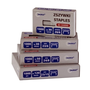 Zszywki 24/8 TAURUS 1000szt  /83-344044/