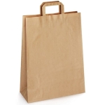 Torba papierowa 32x16x45cm uchwyt TP płaski z papieru brązowa /07425/