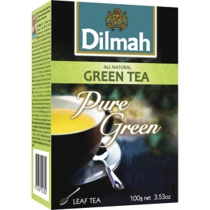Herbata zielona liściasta DILMAH GREEN TEA PURE GREEN 100g