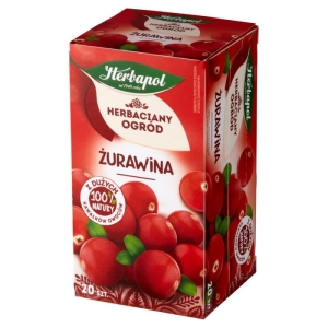 Herbata owocowa ekspresowa HERBAPOL HERBACIANY OGRÓD żurawina 20szt.