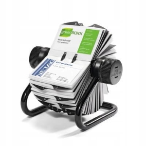 WIZYTOWNIK NA 400 WIZYTÓWEK OBROTOWY ROLODEX OTWARTY ŻÓŁTY