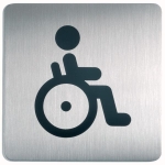 Tabliczka piktogram WC NIEPEŁNOSPRAWNI PICTO 150x150 mm 4959 23