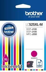 Tusz BROTHER LC-525XLM MAGENTA 1300S /DCP J100, DCP J105, MFCJ200 OEM /LC525XLM/