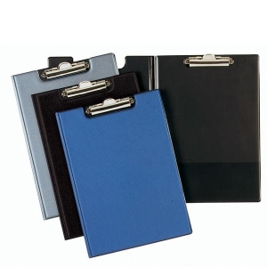 Podkładka pod dokumenty z klipsem i okładką standard PCV granatowa A4 2357 07