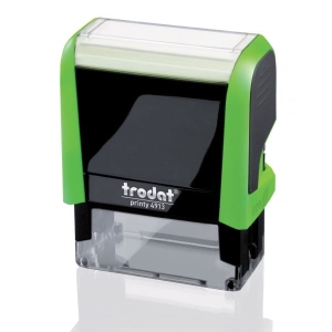 Pieczątka TRODAT 4913 zielona, poduszka czarna, 58x22mm, 1 szt.