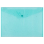 Teczka kopertowa DONAU na zatrzask transparentna zielona A4 /8544001PL06/