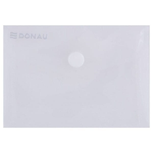 Teczka kopertowa DONAU na zatrzask  transparentna A7 /8550001PL00/ !dostępnośc ok. 26-12-2022!