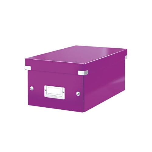 Pudło Leitz Click&Store na DVD Wow fioletowe.jpg