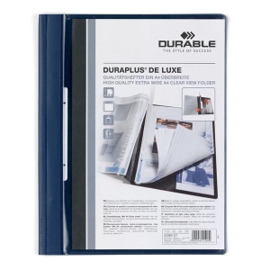 Skoroszyt prezentacyjny DURAPLUS de Luxe granatowy A4 /2589 07/