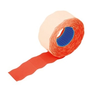 Taśma do metkownic KW TRADE 1-rzędowa falista czerwona /150-1074/