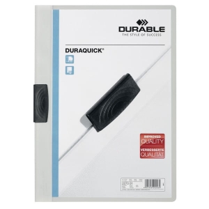 Skoroszyt zaciskowy DURAQUICK 1-20 kartek biały A4 227002