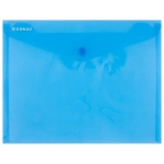 Teczka kopertowa DONAU na zatrzask transparentna niebieska C5 /8547001PL10/