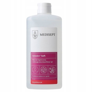 Płyn do higienicznej i chirurgicznej dezynfekcji rąk MEDISEPT VELODES SOFT 500ml butelka 1szt. /SSE-43-GOT-ML542/