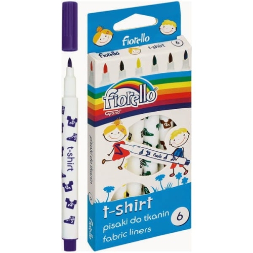 Flamastry 6 kolorów do tkanin T-SHIRT GR-F125 FIORELLO.jpg