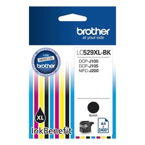 Tusz BROTHER LC-529XLBK BLACK 2400S DCP J100, DCP J105, MFCJ200 OEM