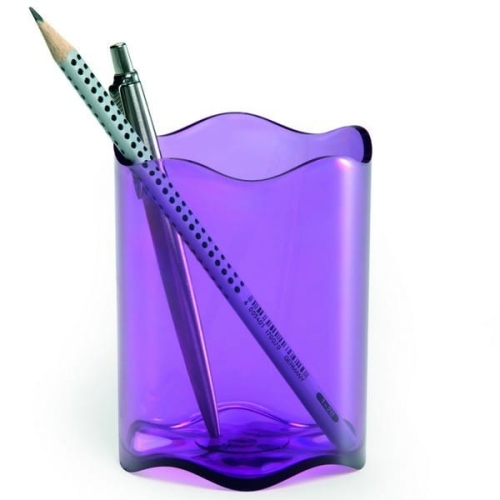 ojemnik na długopisy DURABLE TREND transparentny fioletowy.jpg