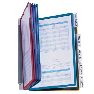Zestaw 10 paneli prezentacyjnych na ścianę DURABLE VARIO mix kolorów / 556700/