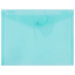 Teczka kopertowa DONAU na zatrzask transparentna zielona C5 /8547001PL06/