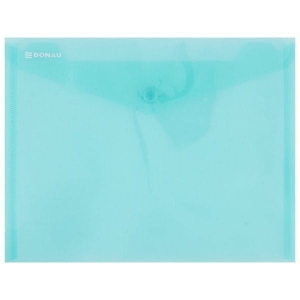 Teczka kopertowa DONAU na zatrzask transparentna zielona C5 /8547001PL06/
